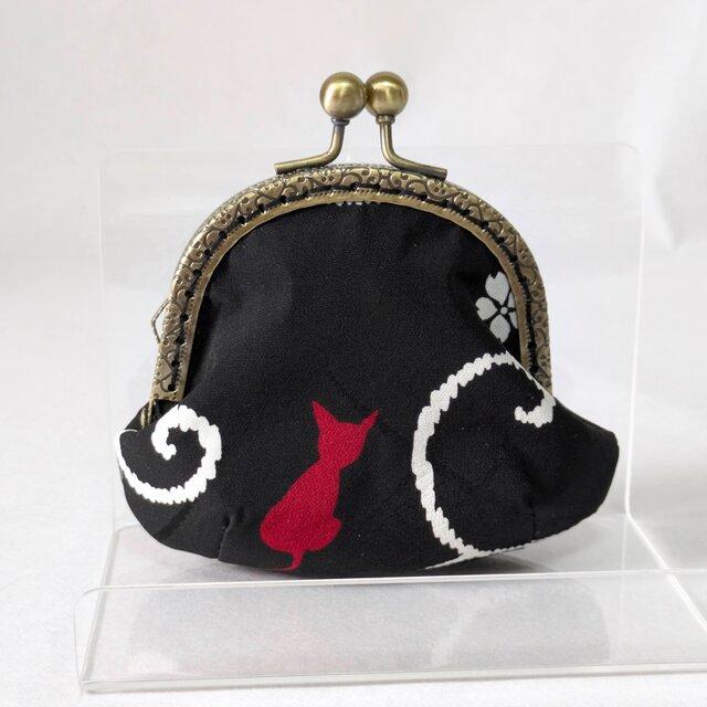 着物から作ったがま口