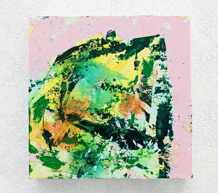 Green and Pink（油彩原画）