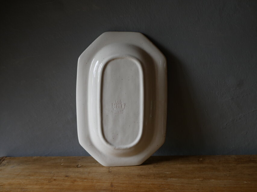 T サンタマン製　フランスアンティークラヴィエプレート Saint Amand Ravier / サンタマン ラヴィエ〈フランス食器・皿