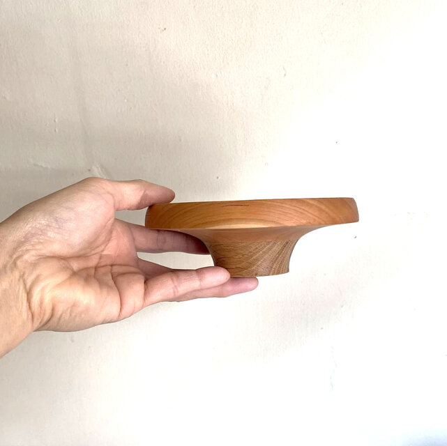 木のうつわ （チェリー×オーク高台） Φ14.2cm | iichi 日々の暮らしを
