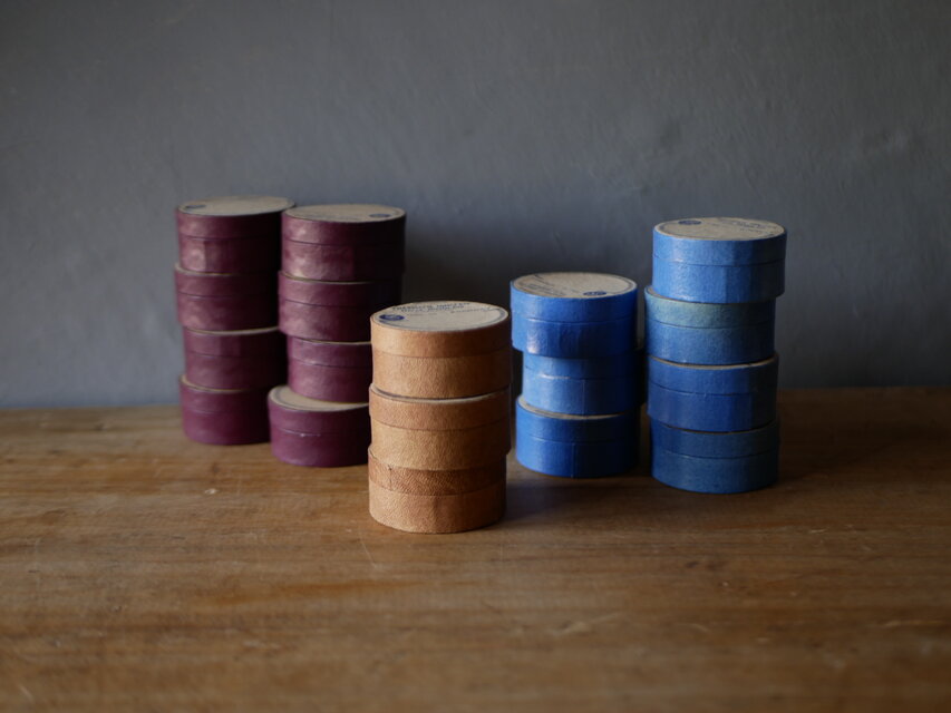 古いファーマシーのペーパーBOX　ラウンド　フランスアンティーク