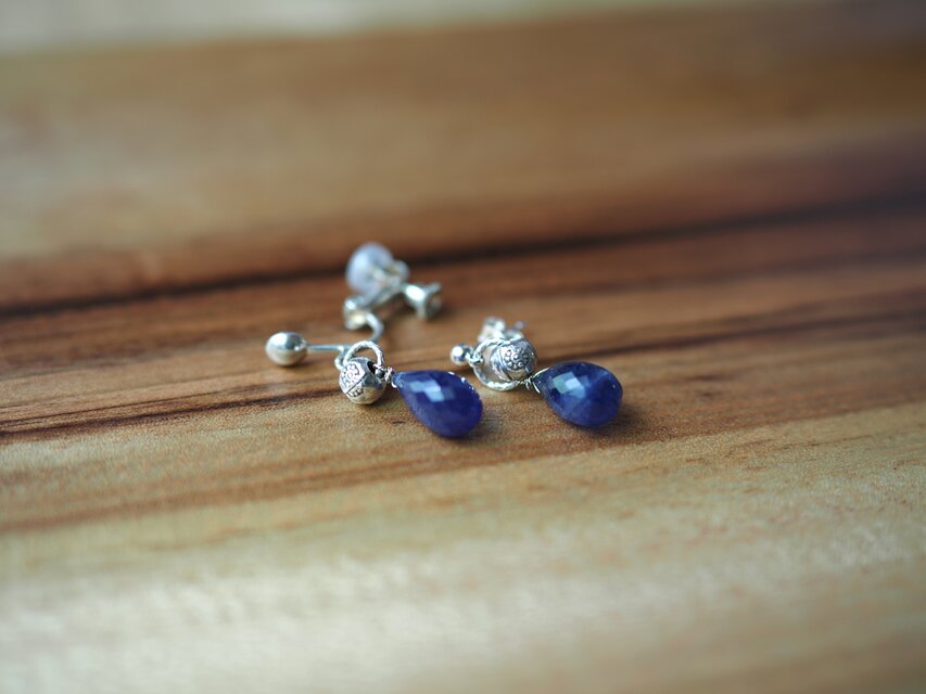 Tanzanite drop earrings