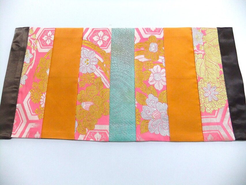 16)2272】28×57cm/テーブルセンター・敷物/和風・帯リメイク/日本のお