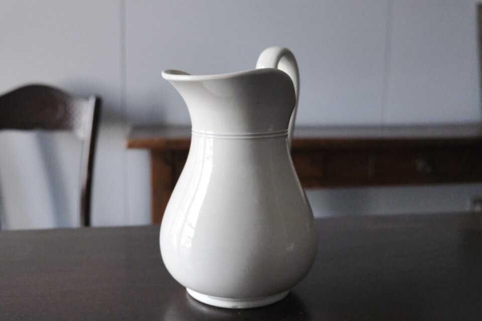 フランスアンティーク ♧ サルグミンヌ ♧ 陶器のジャーマンシェパード像 CATEGORY ピシェ | jinen_antique