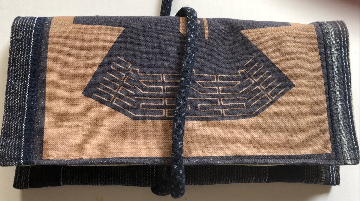 ８２３４　半纏柄で作った和風財布・ポーチ