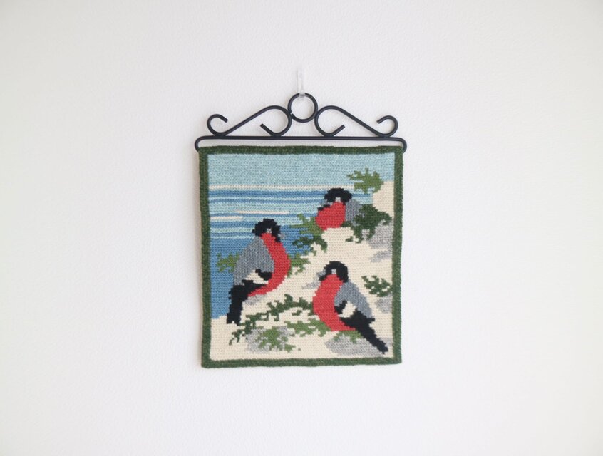 アカ族の手刺繍タペストリー スウェーデンで見つけた手刺繍のタペストリー No.5750 | iichi