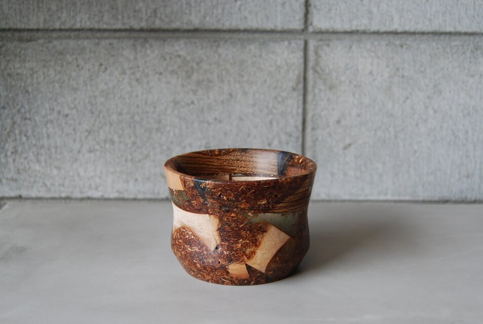 WOOD×レジン　05　SDGs小物入れ　銘木端材
