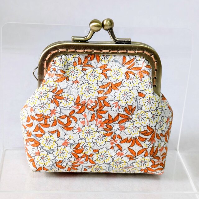 着物から作ったがま口