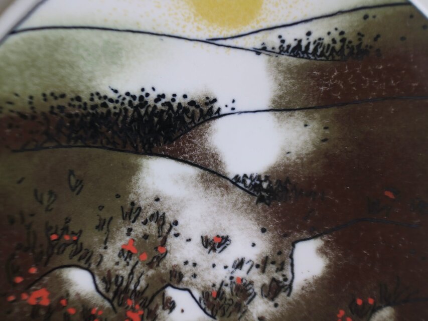 ARABIA×FINNAIR / Helja ヘルヤ summer midnight sun 陶板 No.5641