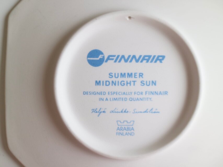 【別注品】FINNAIR ヘルヤ\"SUMMER MIDNIGHT SUN\"陶板画 別注品】FINNAIR ヘルヤ SUMMER MIDNIGHT SUN 陶板画