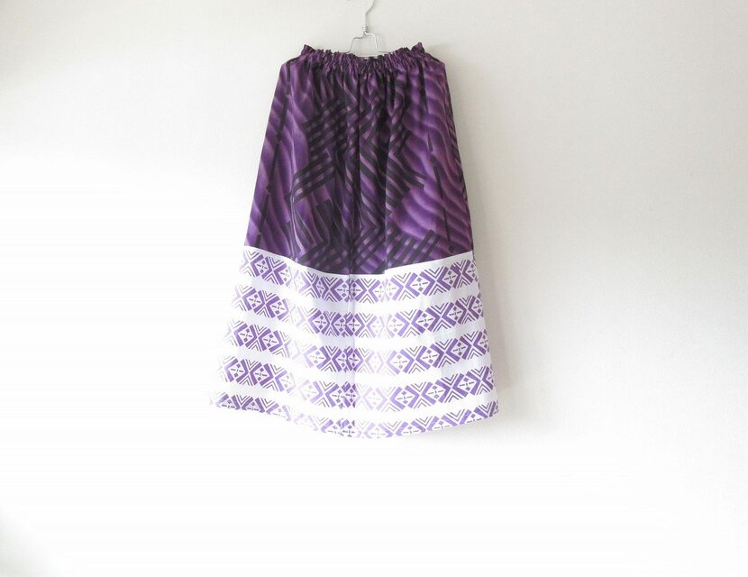 ☆浴衣ロングスカート☆パッチワーク♪/32ys022