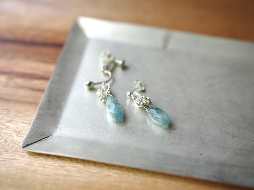 -Sky kyanite- earrings