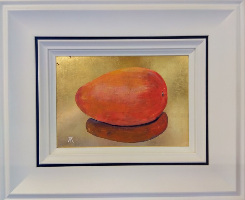 テンペラ「檸果（マンゴー）」