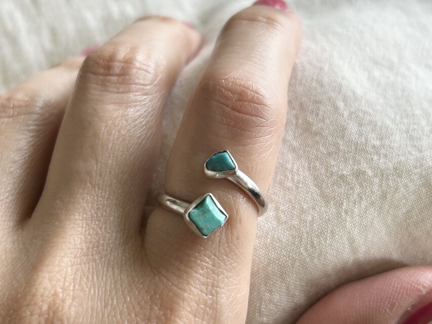 112148 ターコイズリングフリーサイズ