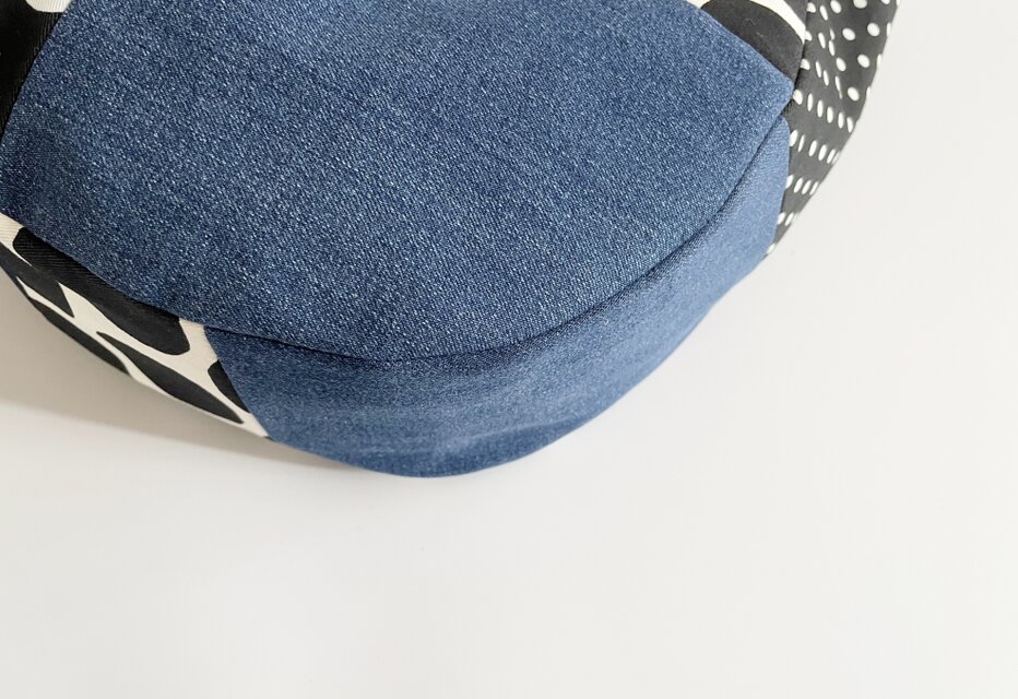 No.1194ハンドメイド★ブランケット＆バック★デニムリメイク★パッチワーク ハンドメイド・デニムリメイク・パッチワーク・ブランケット