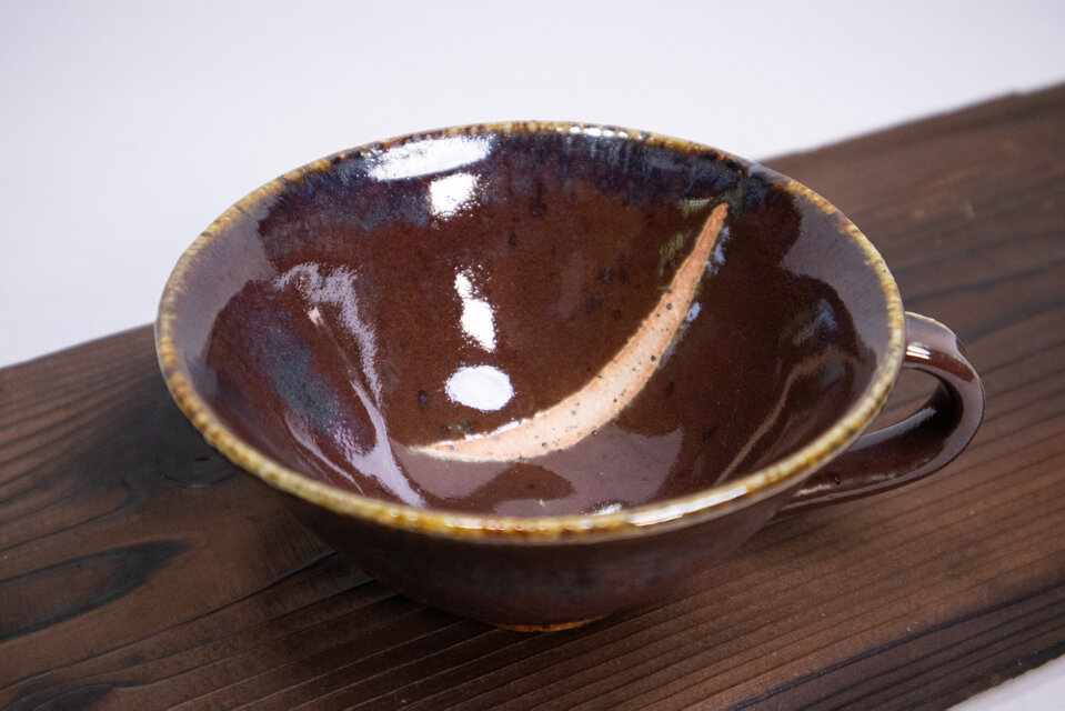 紫銅窯変2025 おしゃれなティーカップ
