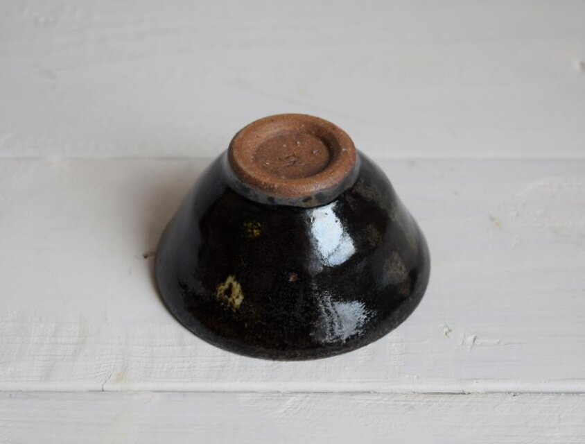 唐 黒釉杯 魯山段店窯 茶杯 ぐい呑 褐釉