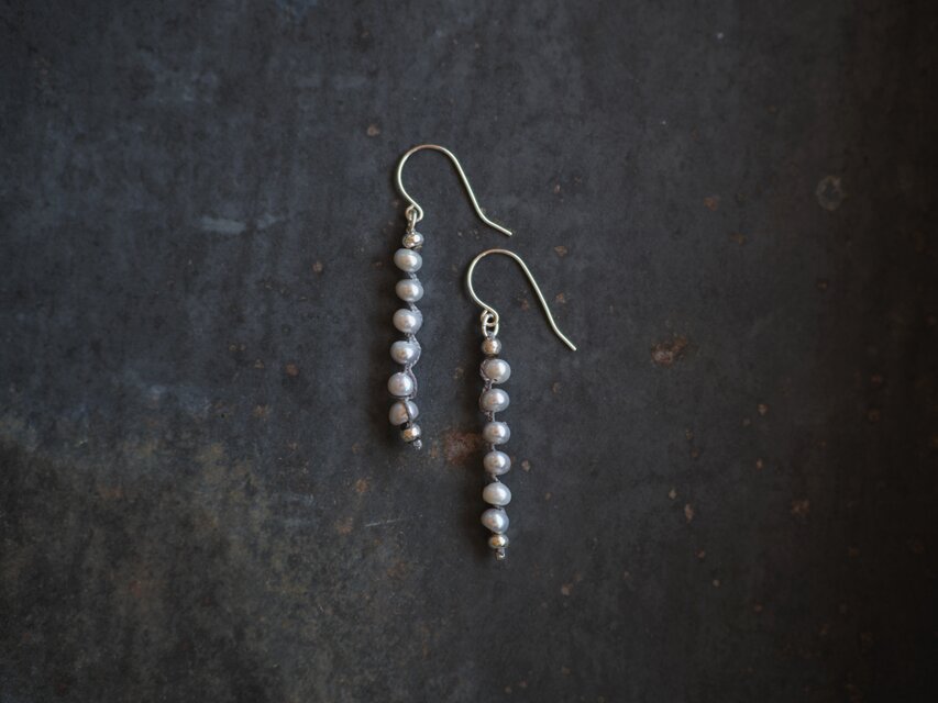 -Pearl- braid pierce/earring