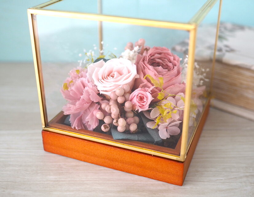 Iron gold square -apricot pinkroses- | iichi 日々の暮らしを