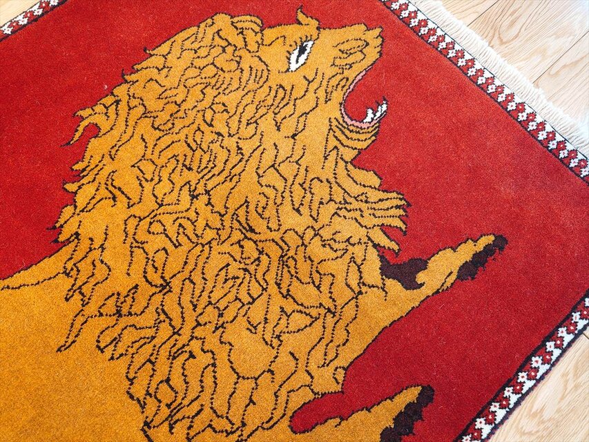 ペルシャ オールドギャッベ アマレバフト ラグ 127x83cm