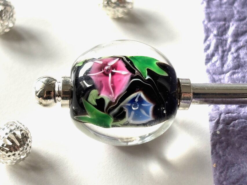 ビンテージ 両面仏様顔のトンボ玉 一連 レア 64cm ◇一連◇可愛らしい