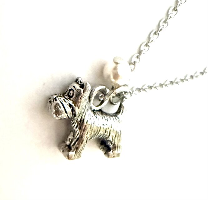 【アメリカ製　スコティッシュテリア　(犬） 　のネックレス】