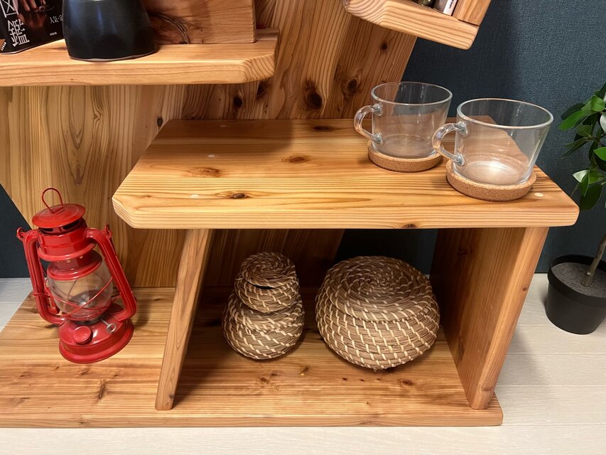 送料無料】 ブックシェルフ 自然 マルチラック 杉 ナチュラル | iichi  