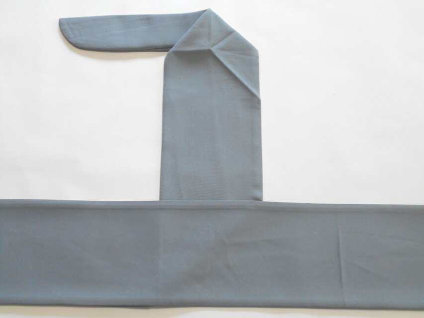 弓巻き グレー　無地　