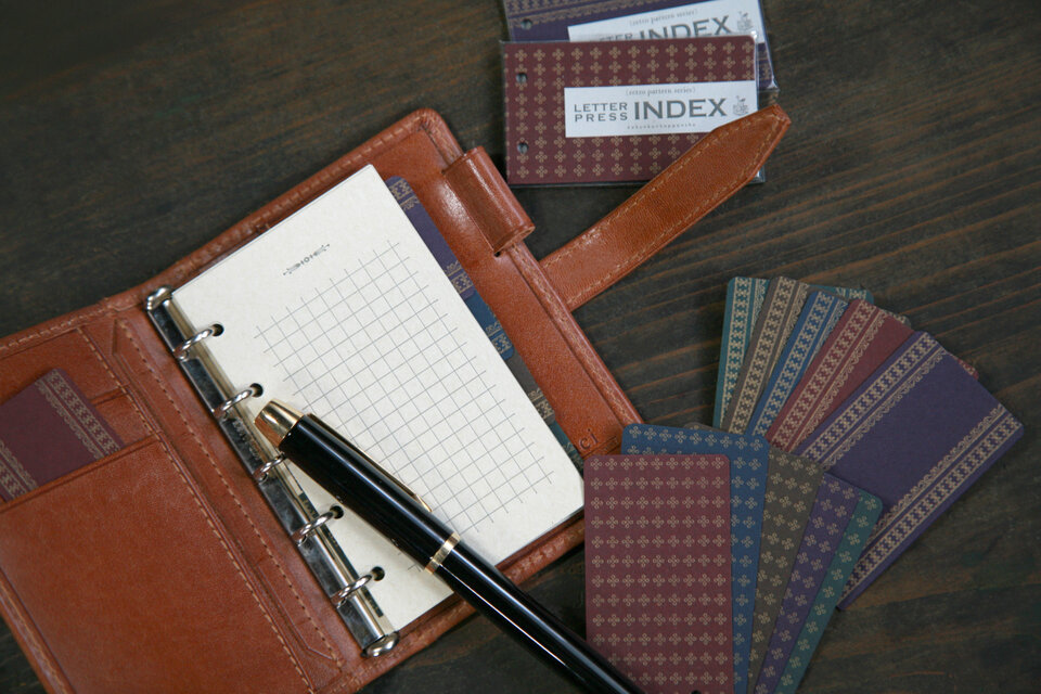 LETTER PRESS INDEX (MICRO5）　〔retro pattern series〕
