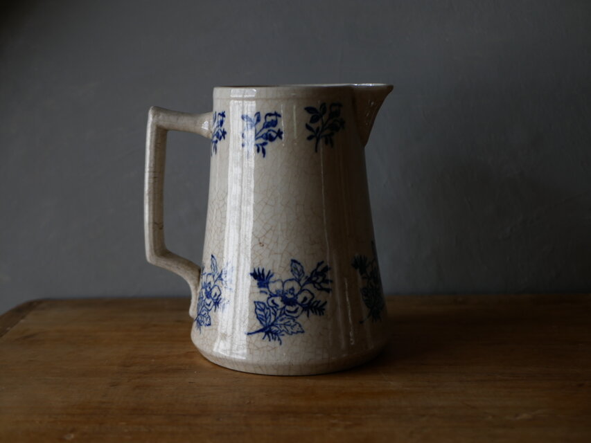 鉄あるいはブリキ 水差し 花入 花器 注器 古道具 アンティーク