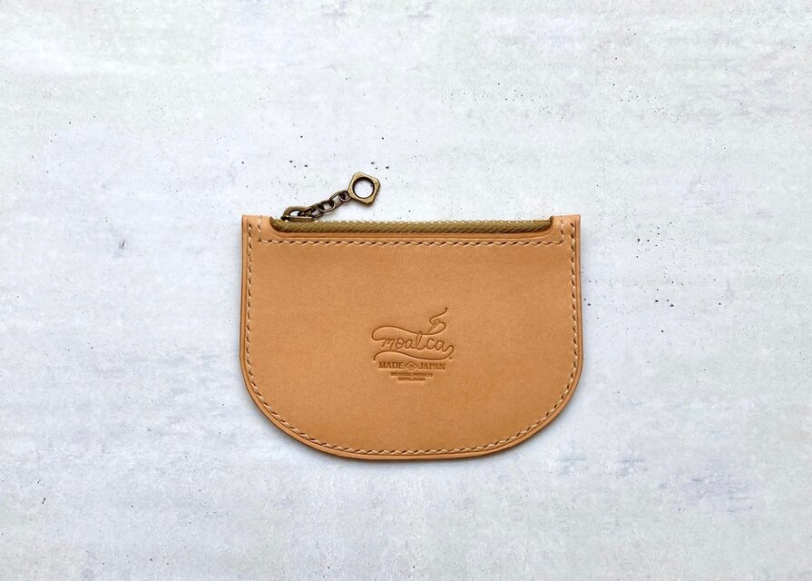 手縫いのレザーコインケース / イタリアンレザー / オリジナルBOX付
