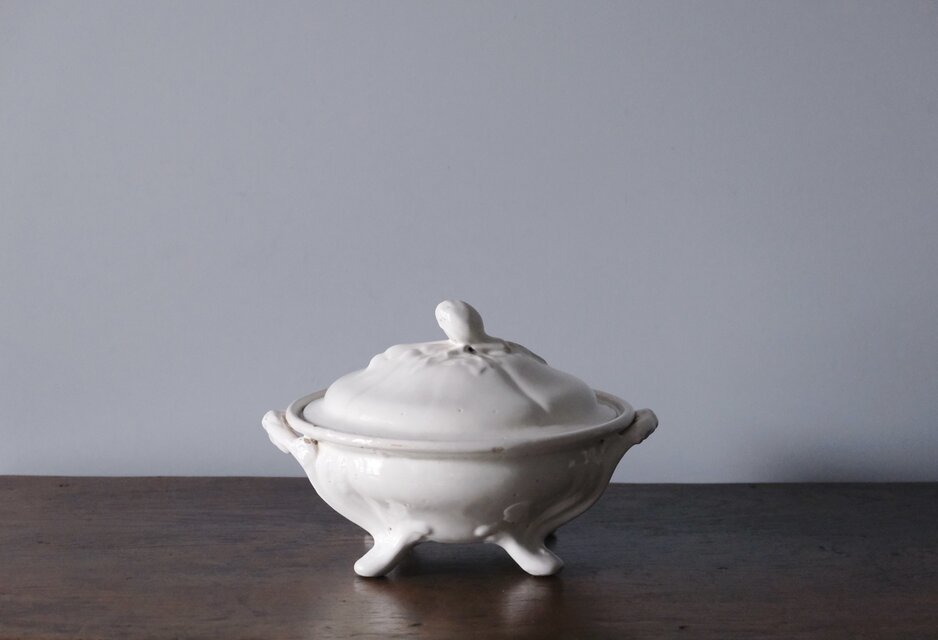 18世紀 白釉 レギュミエ フランス アンティーク 0502150