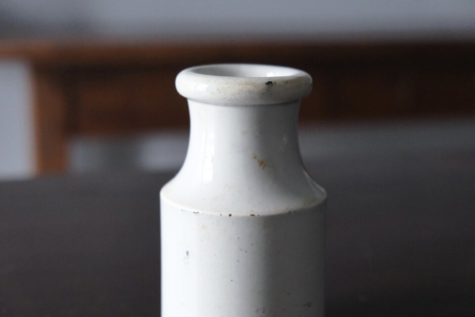 クレイユモントロー　masterd pot フランスアンティーク Creil&Montereau クレイユモントロー マスタード ポット h11.4cm