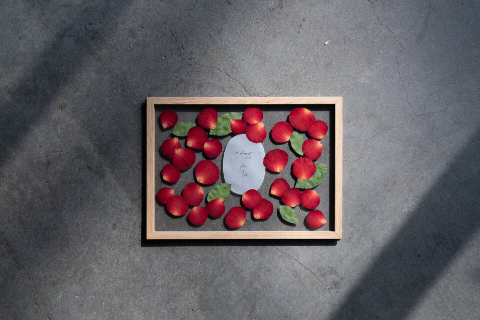 【アフターブーケ＜Strawberry Moebe M-size -赤バラ限定商品-＞】生花ブーケリメイク ブーケ保存 押し花