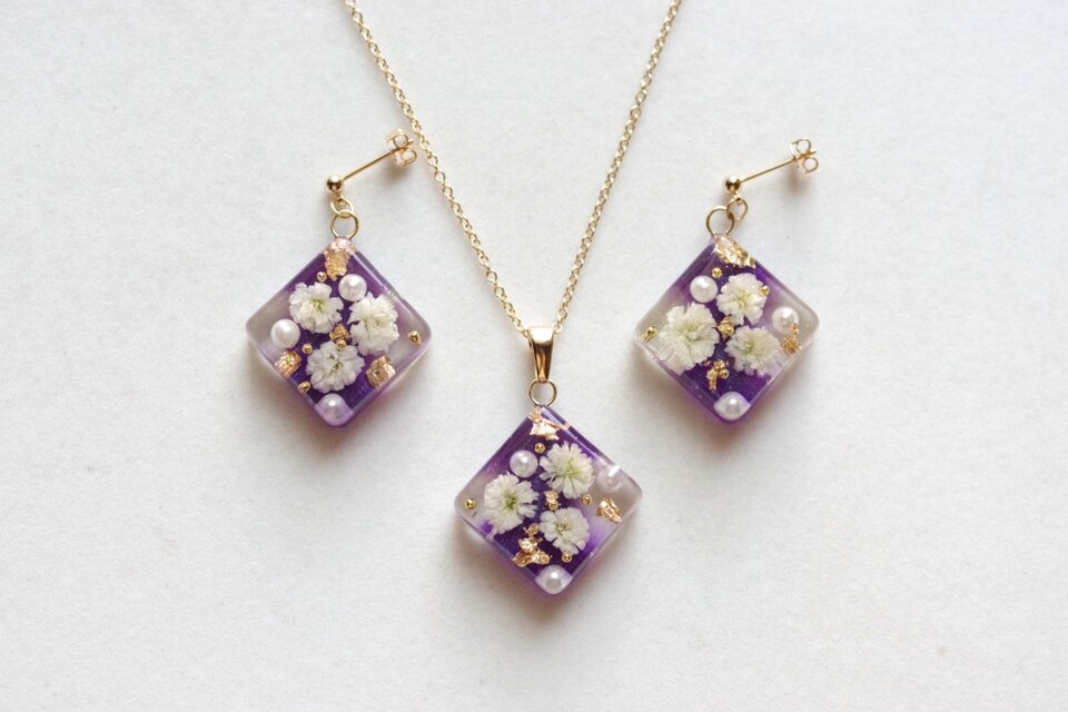 ≪115 パープル≫レジンピアス 400円 ≪115 パープル≫レジンピアス 400円 - メルカリ