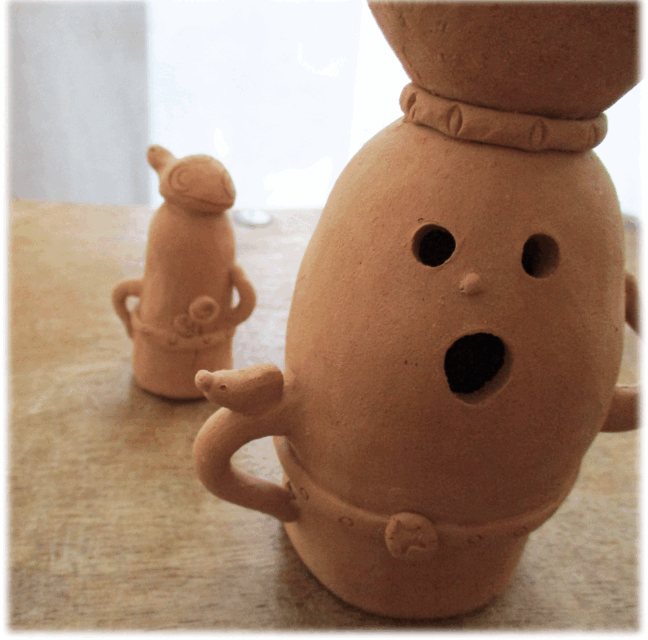 ハニワちゃん】ちびハニワ付き 子亀 | iichi 日々の暮らしを心地よく