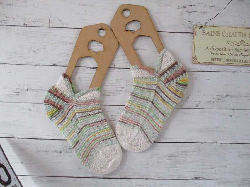 　冷え取りソックス Rico Design Superba Bamboo 032 & Uni 007