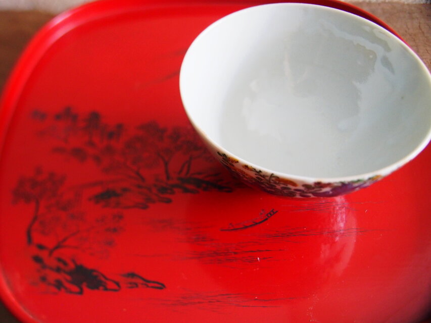 九谷焼 二客組高盛絵付け蓋付飯碗 華やかな手描き紋様 | iichi 日々の