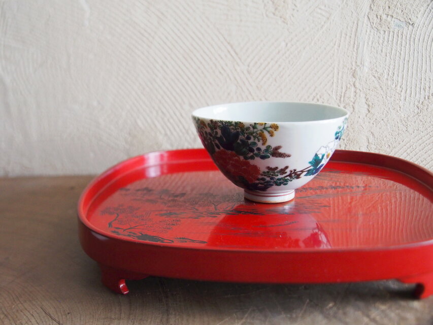 九谷焼 二客組高盛絵付け蓋付飯碗 華やかな手描き紋様 | iichi 日々の