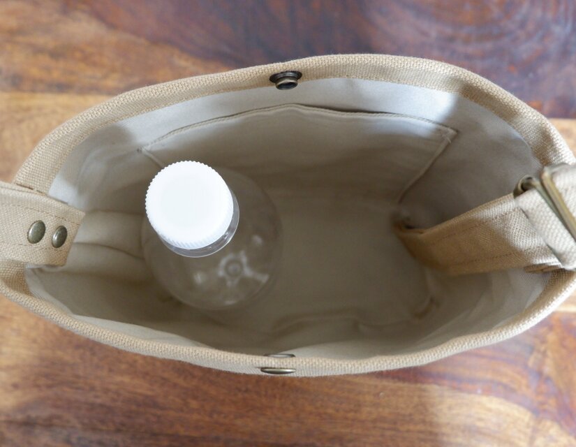 丸底ショルダーバッグ◇キャメル◇倉敷帆布 | iichi 日々の暮らしを