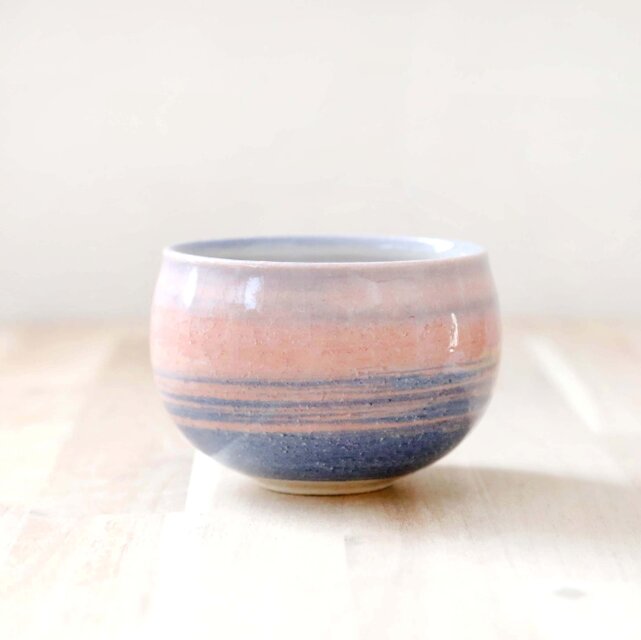 練り上げのお湯のみ 朝焼けの空 ＊ ６