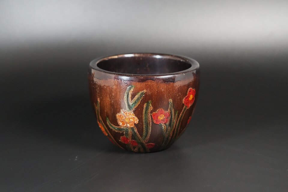 Makie Bowl　 蒔絵槍梅茶椀