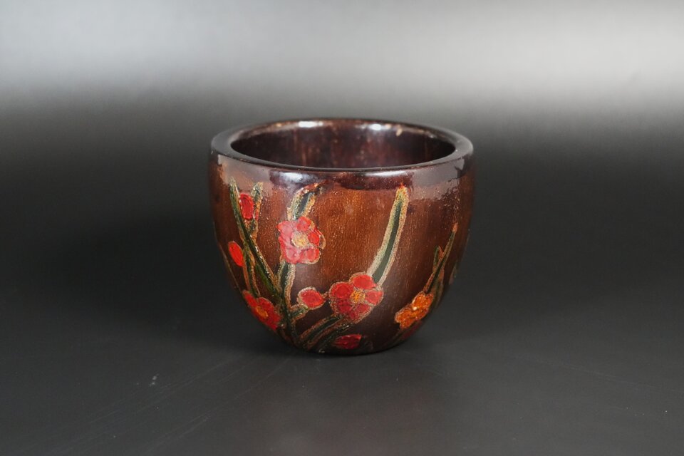朱塗 蒔絵 風景 梅椀 10個 [B22255] Makie Bowl 蒔絵槍梅茶椀 | iichi 日々の暮らしを心地よくする