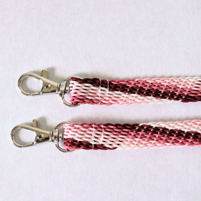 着物リメイク　帯締めで作ったスマホショルダー、スマホストラップ