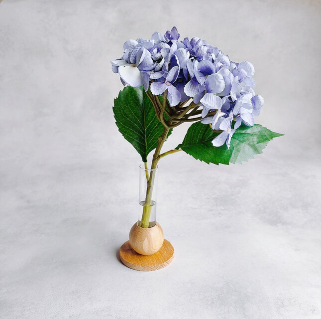 本物みたいな紫陽花　パープル　マジカルウォーター　インテリアフラワー