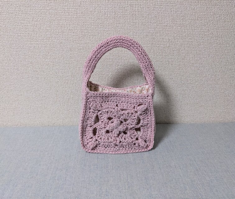 ✳ワンハンドルのミニバッグピンクシルバー✳