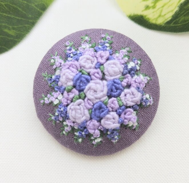 pjc　刺繍　花柄　ハンドバッグ　パープル　紫　大人可愛い　上品 スパンコール 花柄 刺繍 豪華 上品 ハンドバッグ 紫＆ピンク