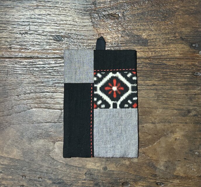 〈古布と麻の鍋つかみ〉1