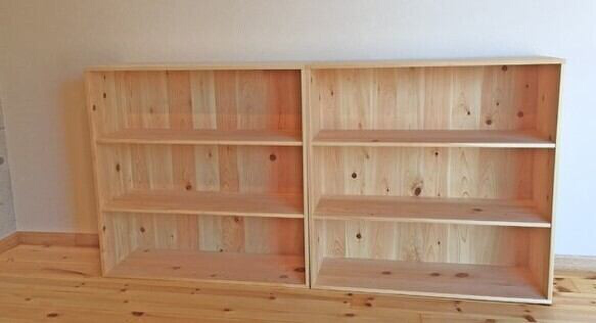 紀州檜（ひのき）無垢材『飾り棚 3段』《受注生産》木工職人造り 木製