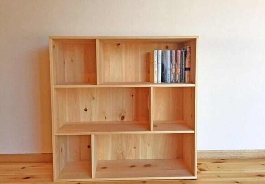 紀州檜（ひのき）無垢材『飾り棚 3段』《受注生産》木工職人造り 木製